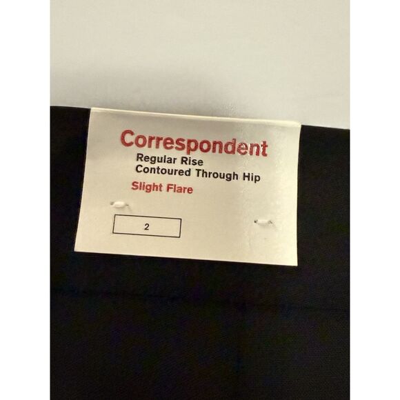 Express Correspondent Black Dress Pants Trouser Flare Office Classic Career Sz 2 - Picture 15 of 16